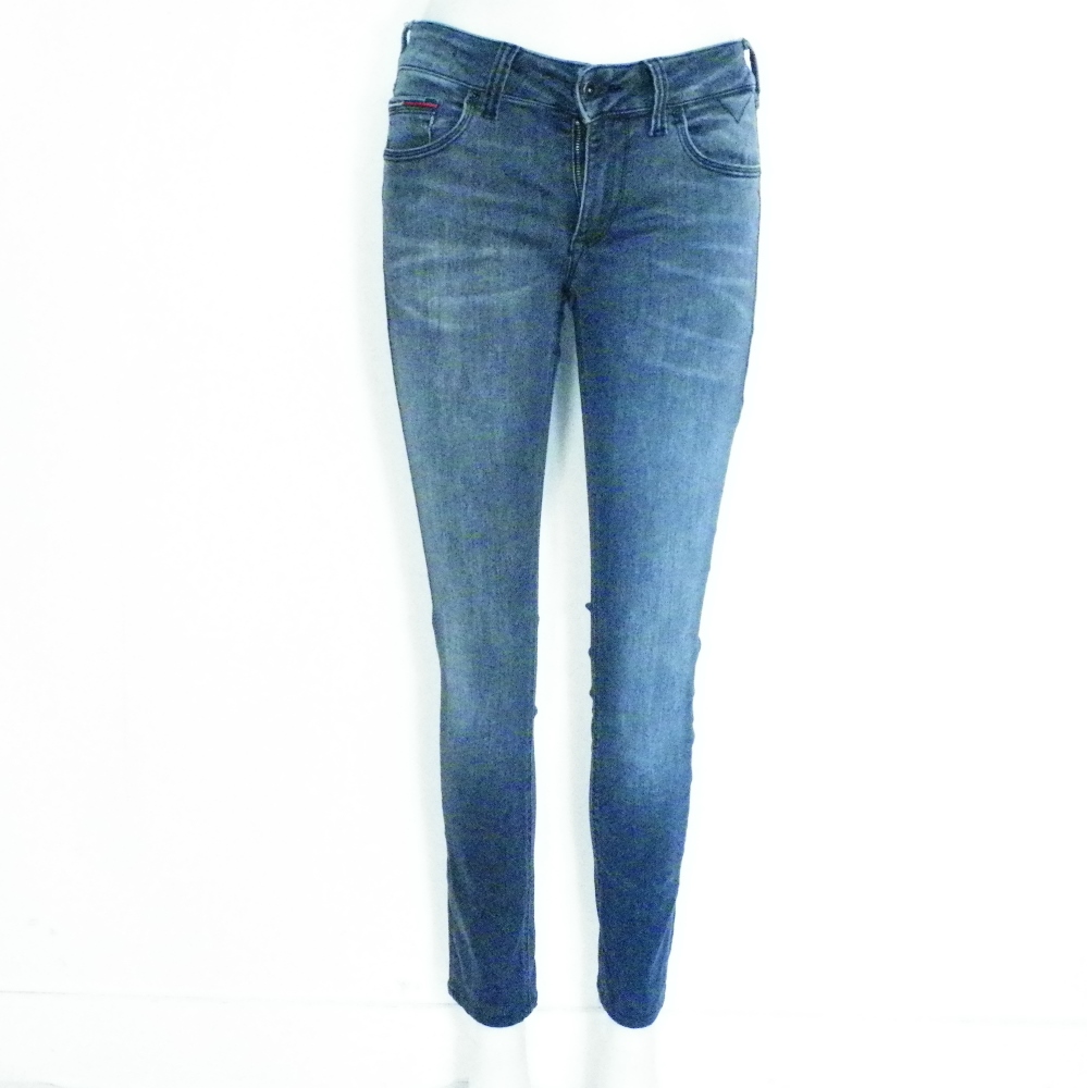 Jean's Femme Gris TOMMY HILFIGER Taille Estimée 36. Bon état -  reconditionné disponible sur Label Emmaüs
